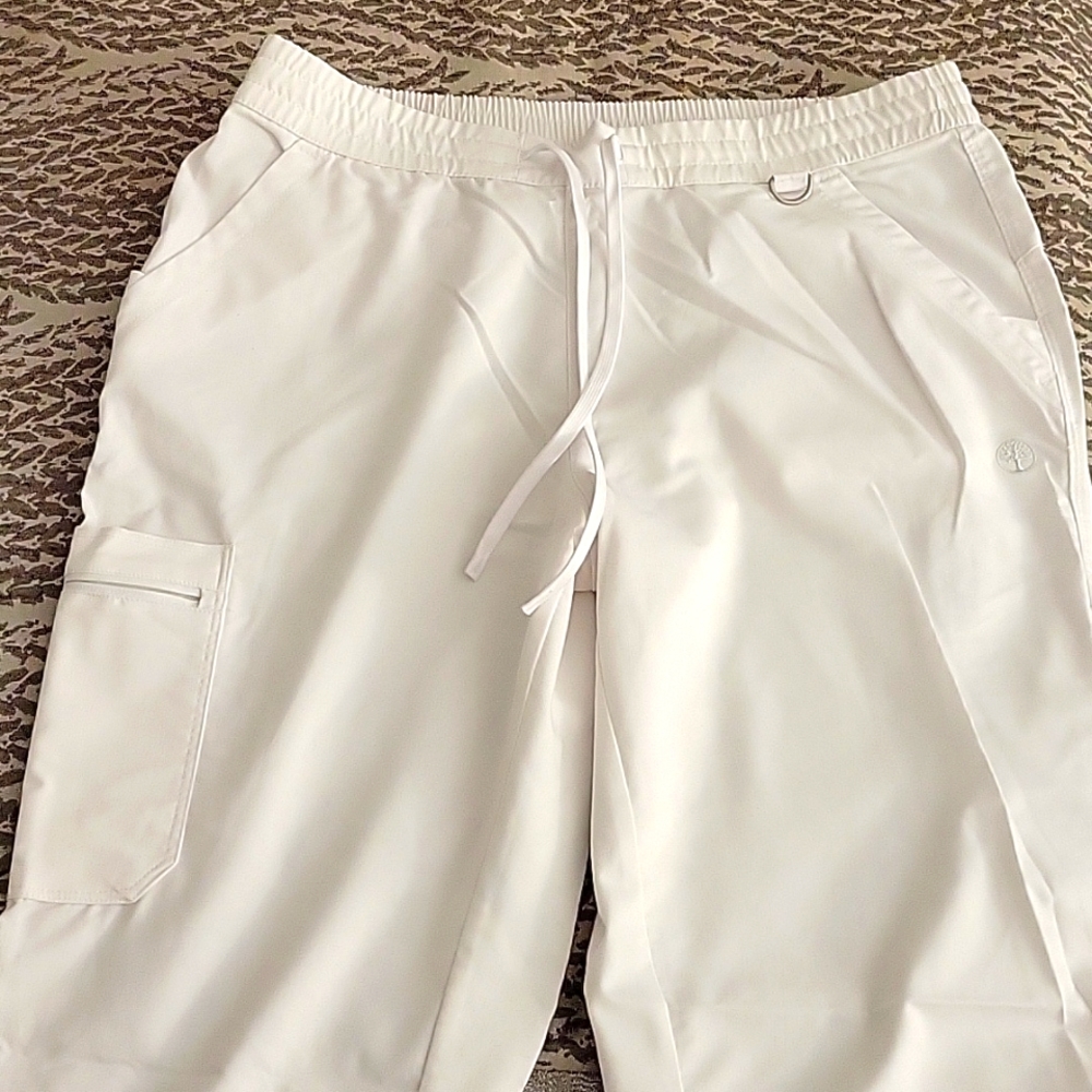 LOT of Purple Label Healing Hands White Scrub pants L/XL